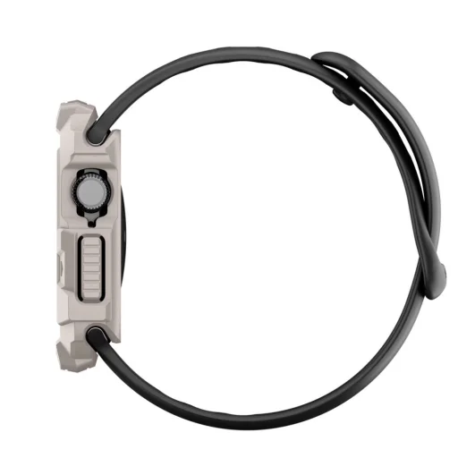 Apple Watch 10 / 11 42mm Spigen Rugged Armor V2 Dűne Bézs tok - 7