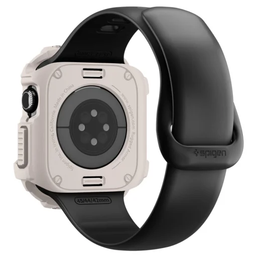 Apple Watch 10 / 11 42mm Spigen Rugged Armor V2 Dűne Bézs tok - 4