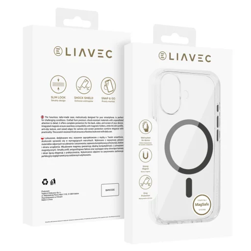 Liavec Pure tok iPhone 17 szürke tok - 8
