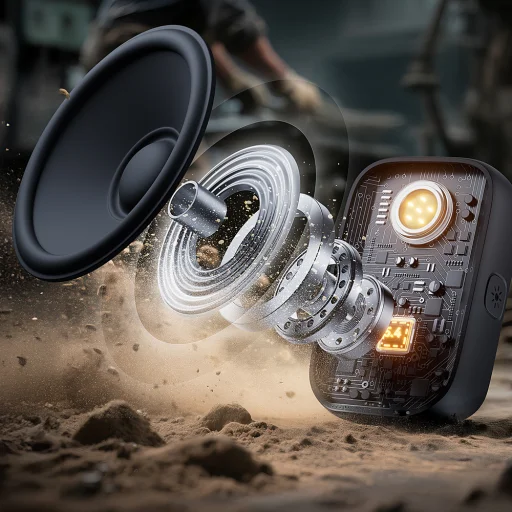 Joyroom Maya JR-MS03 hordozható Bluetooth hangszóró beépített zseblámpával, ellenálló - sárga - 17