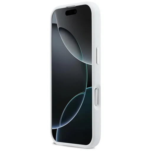 iPhone 17 BMW M Szilikon Vízszintes Csíkos MagSafe Fehér tok - 6