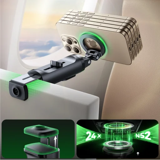 Joyroom JR-ZS509 MagSafe kompatibilis szelfibot Bluetooth-tal - Fekete - 3