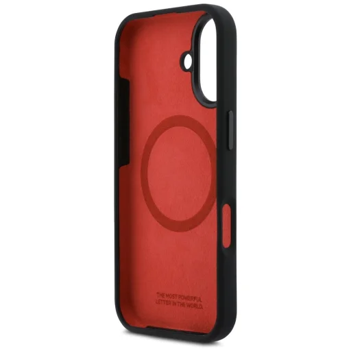 iPhone 17 BMW M Szilikon Vízszintes Csíkos MagSafe tok Fekete - 7