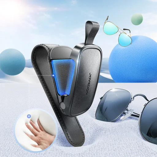 Joyroom JR-ZS511 napellenző tartó mágneses klippel - Fekete - 6