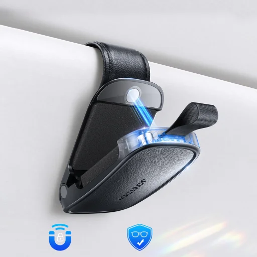 Joyroom JR-ZS511 napellenző tartó mágneses klippel - Fekete - 3