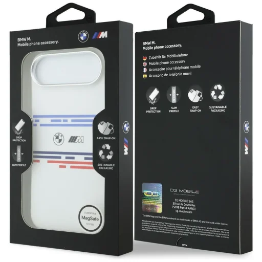iPhone Air BMW M Silicon Vízszintes Vonal MagSafe tok Fehér - 8