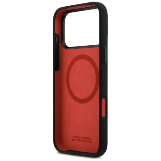 iPhone 17 Pro Max BMW M Szilikon Trikolor Vonal MagSafe tok Fekete - 7