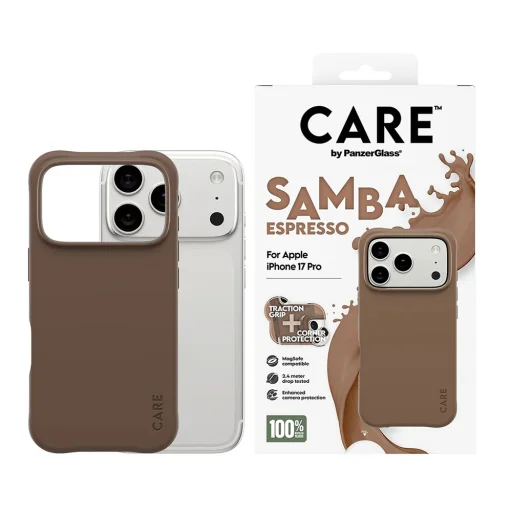  iPhone 17 Pro PanzerGlass® CARE Divatos tok MagSafe kompatibilis - Samba Espresso - 8