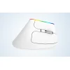 Delux M618C Vezeték nélküli függőleges egér 2.4G 1600DPI RGB (fehér) thumbnail