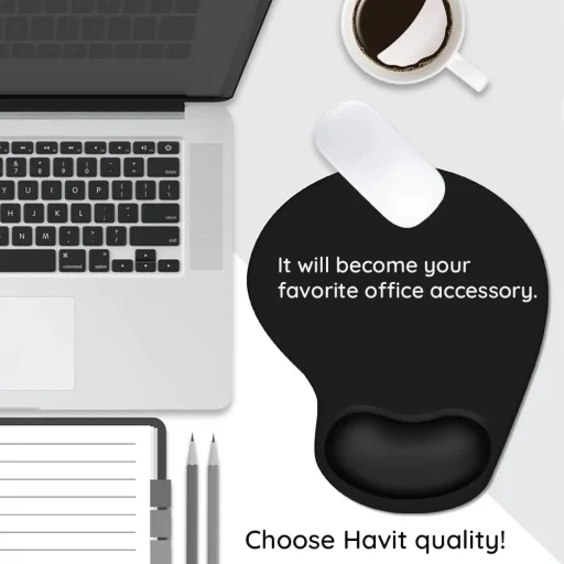 Havit - Sötétkék Játékhoz Használt Egérpad (MP802) Csúszásmentes Gumialapú, Szilikon Csuklótámasszal, Textil - 7