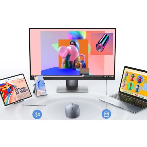 Ugreen M556 vezeték nélküli többmódusú egér, 2.4G + BT + akkumulátor - 4