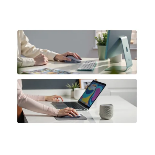 Ugreen M331 vezeték nélküli multi-mode egér, Bluetooth 5.4 (szürke) - 8