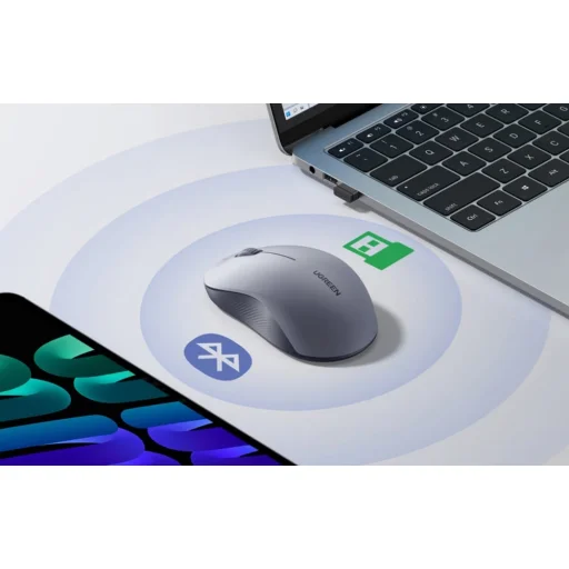 Ugreen M331 vezeték nélküli multi-mode egér, Bluetooth 5.4 (szürke) - 4