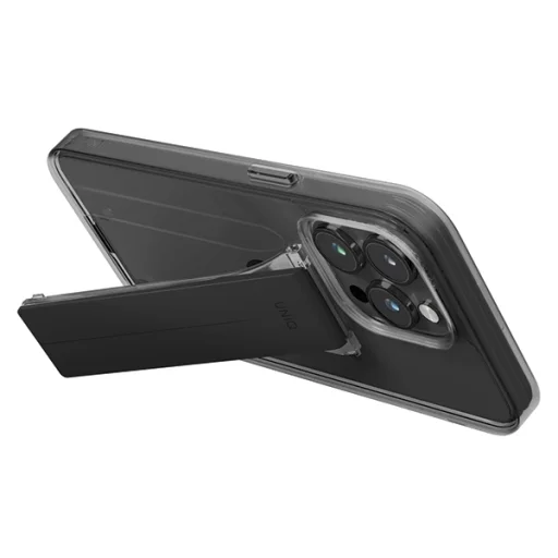 Uniq Heldro Mount állvánnyal iPhone 15 Pro Max 6.7" füst/fátyol füst tok - 3