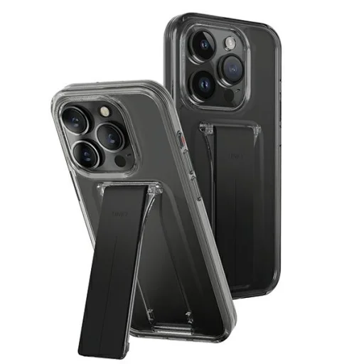 Uniq Heldro Mount állvánnyal iPhone 15 Pro Max 6.7" füst/fátyol füst tok - 1