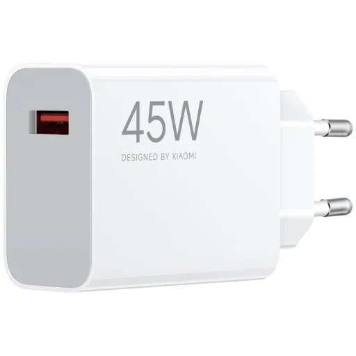 Xiaomi MDY-17-EF USB-A 45W hálózati töltő adapter + adatkábel USB-C 6A fehér (Bulk) - 2