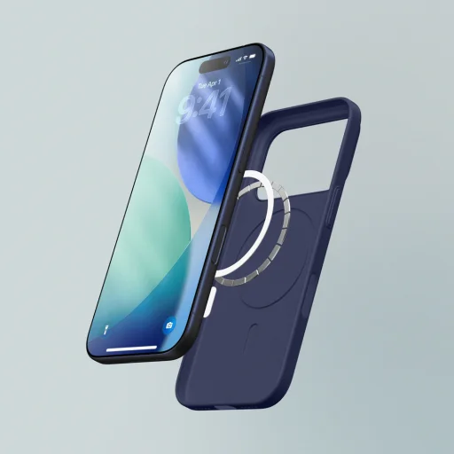 AmazingThing Minimal Air tok iPhone 17 Pro Max számára, MagSafe kompatibilis - Kék tok - 7