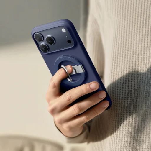 AmazingThing Minimal Air tok iPhone 17 Pro Max számára, MagSafe kompatibilis - Kék tok - 8