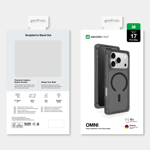 AmazingThing Omni tok iPhone 17 Pro Max-hoz, MagSafe kompatibilis - Fekete - 5