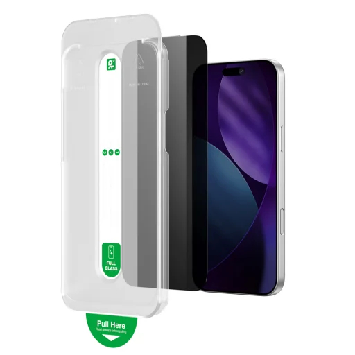 AmazingThing Titan Vision 7 edzett üveg iPhone 17 Pro Privacy üvegfólia - 8