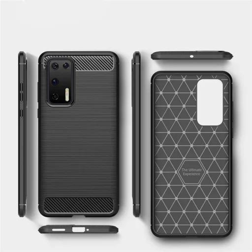 Huawei P40 Pro Techsuit - Carbon Silicone - Black tok - 6