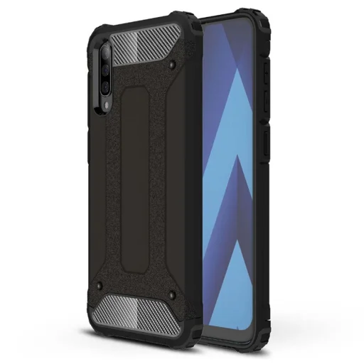 Samsung Galaxy A70 / A70s Fekete Techsuit Hybrid Armor tok - 1