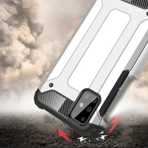 Samsung Galaxy A71 4G Techsuit Hybrid Armor - Fekete tok - 4