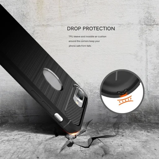 iPhone 8 Plus Fekete Techsuit Carbon Silicone tok - 3