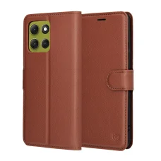  Motorola Moto G86 Barna Techsuit Leather Folio tok