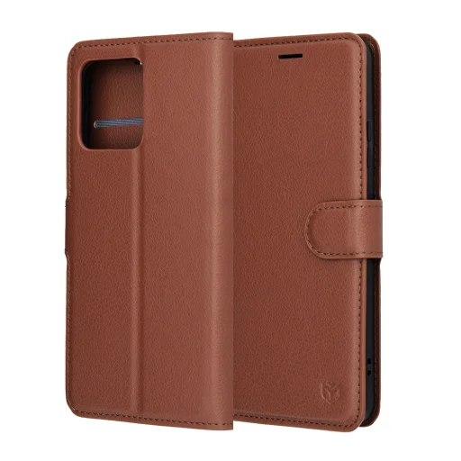  Motorola Moto G86 Barna Techsuit Leather Folio tok - 6