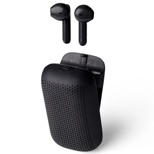 Lexon Speakerbuds Vezeték nélküli fülhallgató Bluetooth hangszóróval fekete - 2