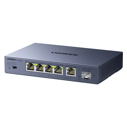 Gigabit Ethernet Switch Ugreen CM753, 6-Port, 2.5G - 1