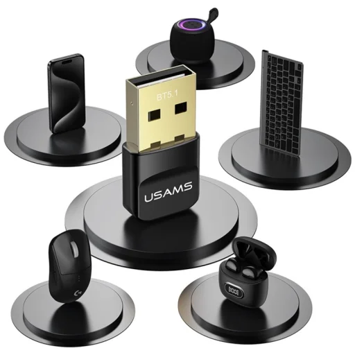 USB Bluetooth Adapter USAMS ZB321 5.1 fekete - 3