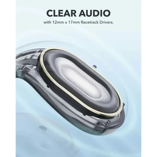 Anker Vezeték nélküli Fülhallgató SoundCore C30i (A3330G11) - Bluetooth 5.3, Nyitott Fül, IPX4, Zajcsökkentés, Mikrofon - Fekete - 3