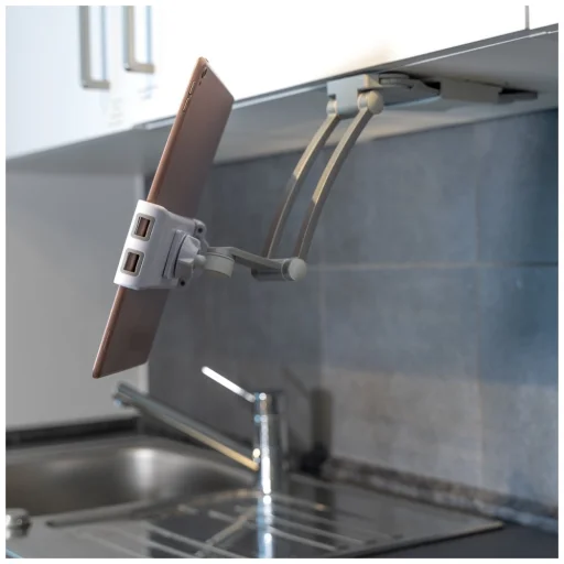 4smarts ErgoFix H7 konyhai tartó tabletekhez és okostelefonokhoz, ezüst - 8