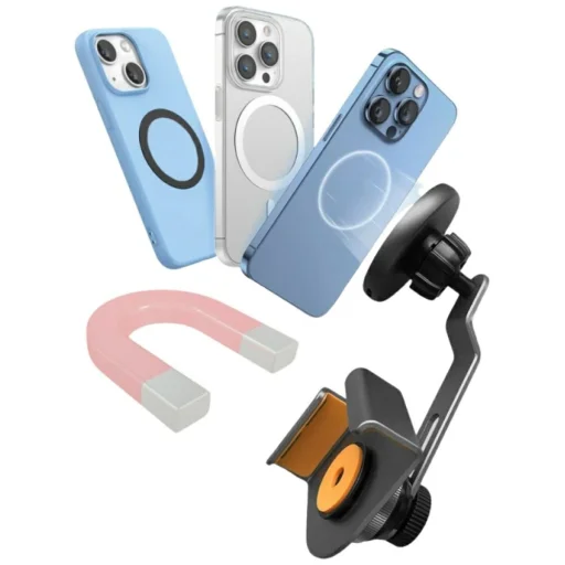 Okostelefonokhoz 4smarts Képernyő Tartó Qi2 Monitor Tartó szürke - 3