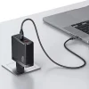 USAMS Töltő 2xUSB-C+1xUSB T52PD140W PD Gyors töltés US-CC168 + U82 USB-C/USB-C US-SJ581 kábel thumbnail