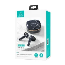 Gem kék USAMS BHUSD02 Bluetooth 5.0 TWS SD sorozatú vezeték nélküli fülhallgató