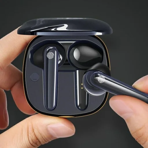 Gem kék USAMS BHUSD02 Bluetooth 5.0 TWS SD sorozatú vezeték nélküli fülhallgató - 3