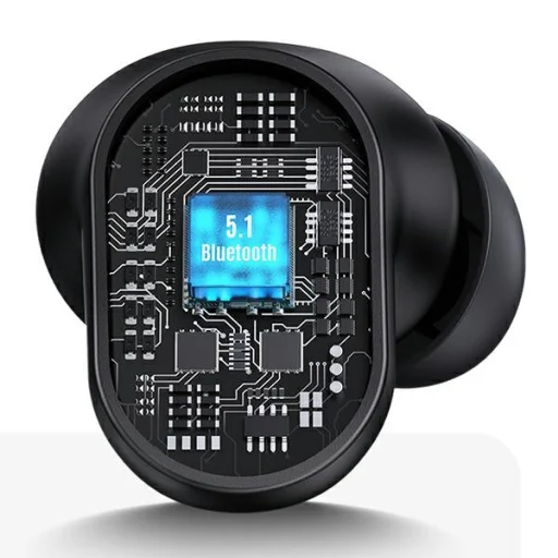 BH Series USAMS Bluetooth 5.1 TWS vezetéknélküli fülhallgató piros BHUBH03 - 9