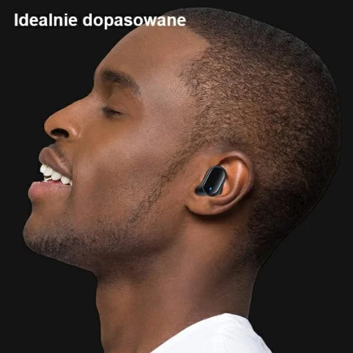 BH Series USAMS Bluetooth 5.1 TWS vezetéknélküli fülhallgató piros BHUBH03 - 4