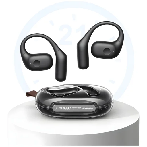 USAMS Bluetooth 5.3 Fejhallgató G26 OWS vezeték nélküli fehér - 3