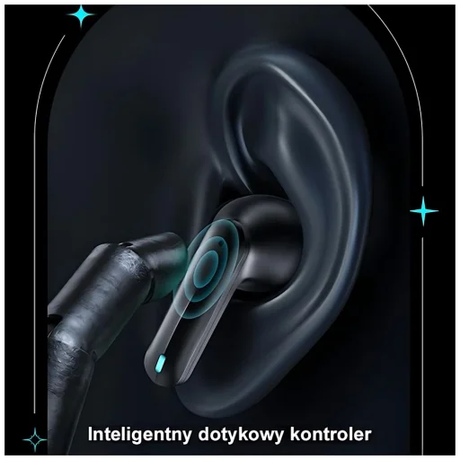 USAMS XJ13 Series Bluetooth 5.3 TWS ENC gaming vezeték nélküli fülhallgató fekete - 9