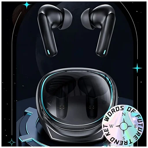 USAMS XJ13 Series Bluetooth 5.3 TWS ENC gaming vezeték nélküli fülhallgató fekete - 3