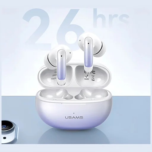 USAMS Bluetooth 5.3 TWS X-don Series ENC vezeték nélküli fülhallgató fekete BHUENCXD01 (US-XD19) - 2