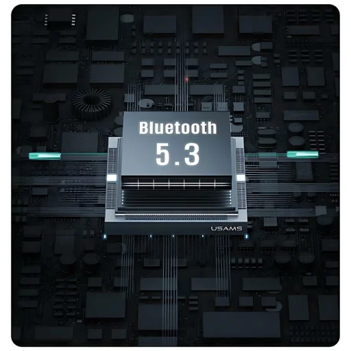 USAMS Bluetooth 5.3 TWS X-don szériás ENC vezeték nélküli fülhallgató Lila átmenetes/Lila kék - 7