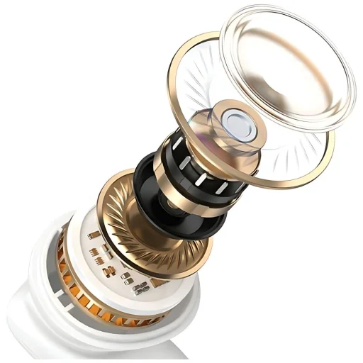 USAMS Bluetooth 5.3 TWSID Sorozat Vezeték nélküli Fülhallgató Fehér BHUID02 (ID25) - 6