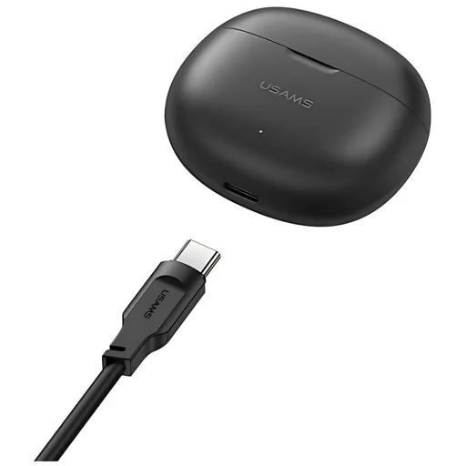 USAMS Bluetooth 5.3 fejhallgatók TWSRhymbo sorozat Vezeték nélküli Fekete/Fekete BHUYO01 (US-YO17) - 7