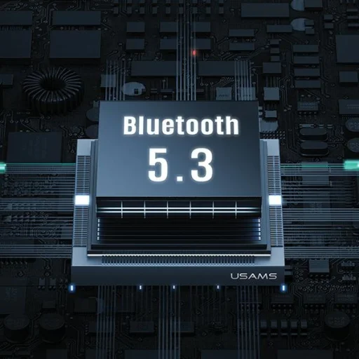 USAMS Bluetooth 5.3 TWSRhymbo sorozatú vezeték nélküli fülhallgató kék BHUYO03 (US-YO17) - 8