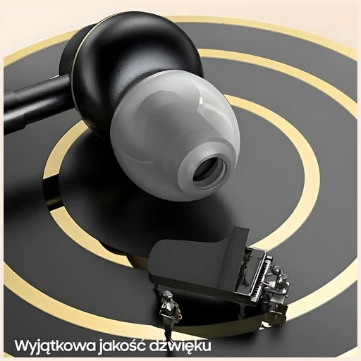 USB-C USAMS Stereo Headphones EP-43 fém sötétzöld, - 4